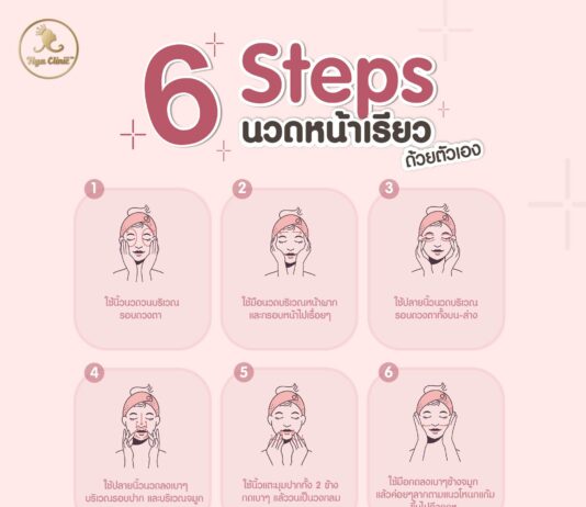 นวดหน้าเรียว ดีอย่างไร 6 Steps นวดหน้าเรียวด้วยตัวเอง